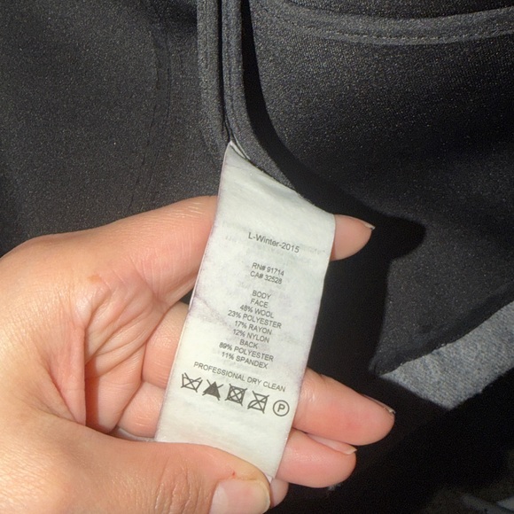 A|X Armani Exchange wool blend gray coat size small - Picture 3 of 5